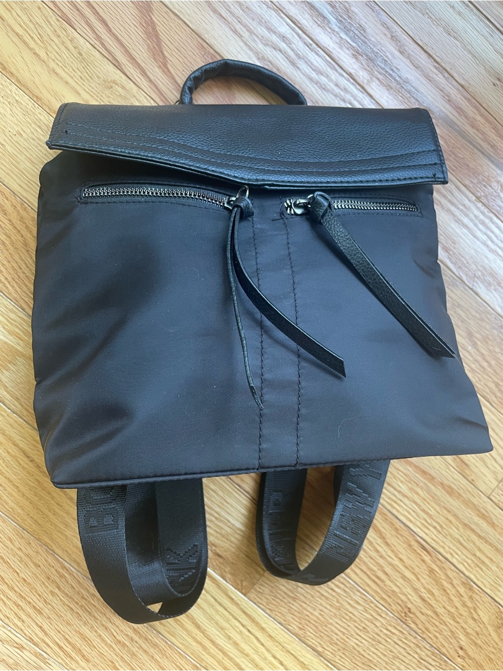 Botkier Black Nylon “Trigger” Mini Backpack